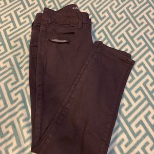 Dark purple cropped pants